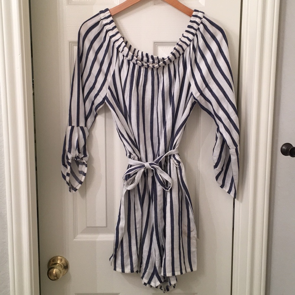 Striped romper